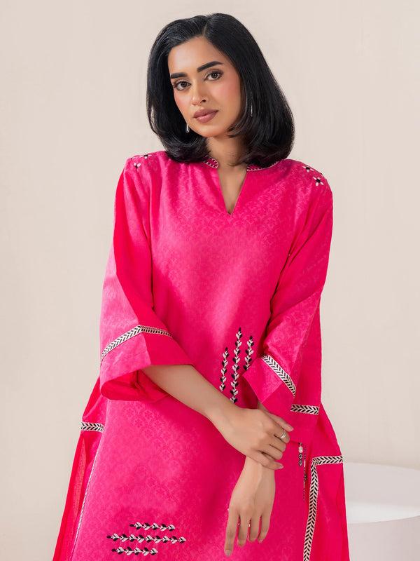 Limelight Jacquard Shirt-Embroidered (Pret)