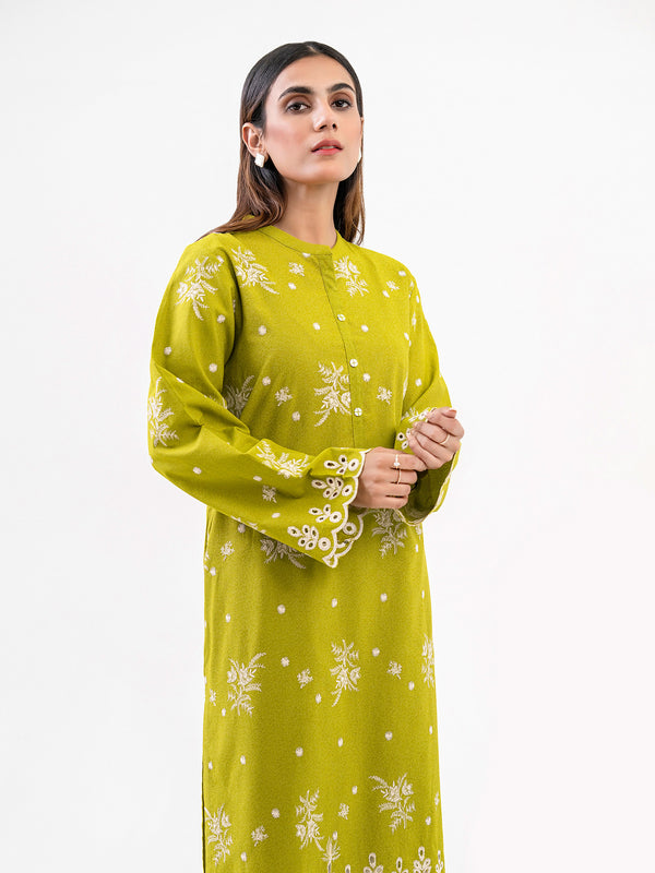 Limelight Karandi Shirt-Embroidered (Pret)