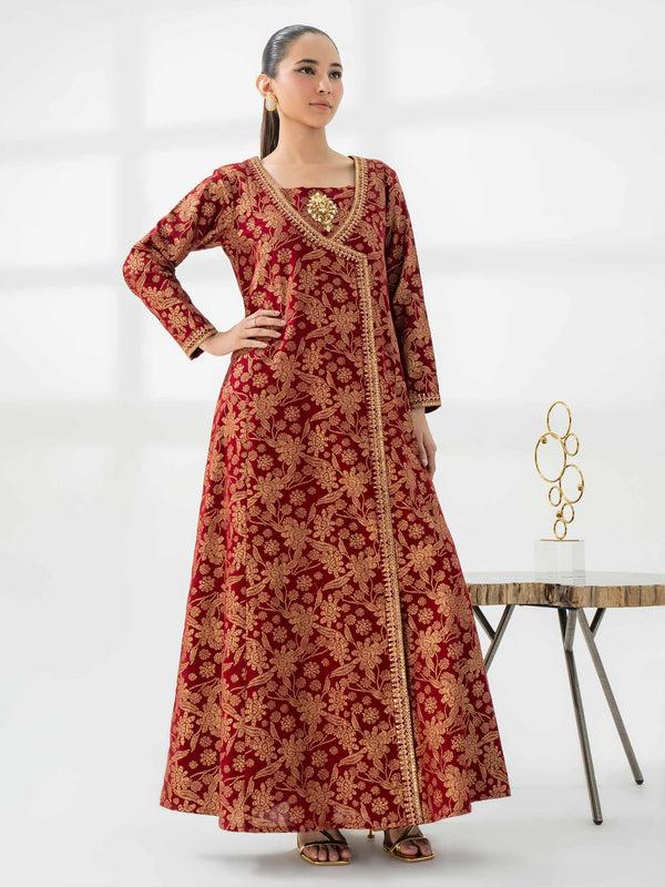 limelight Khaddar Angrakha-Embroidered (Pret)