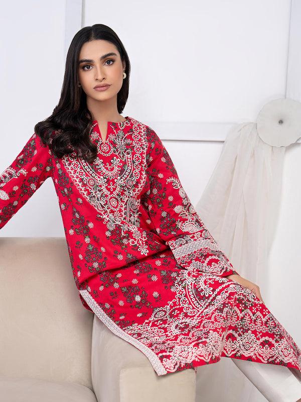 limelight Khaddar Shirt-Emboss Print (Unstitched)