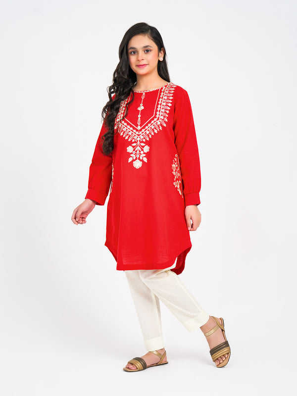 Limelight Khaddar Shirt-Embroidered