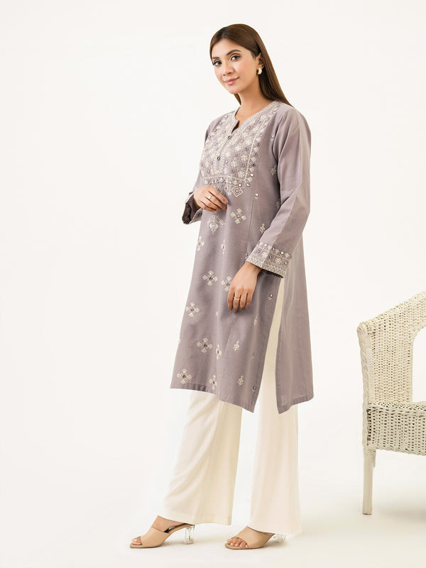 Limelight Khaddar Shirt-Embroidered (Pret)