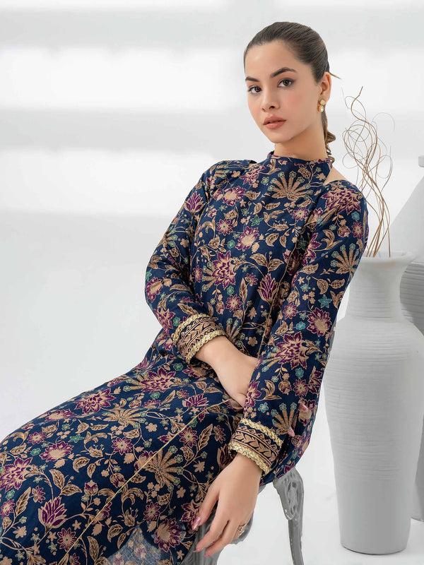 Limelight Khaddar Shirt-Paste Print (Pret)