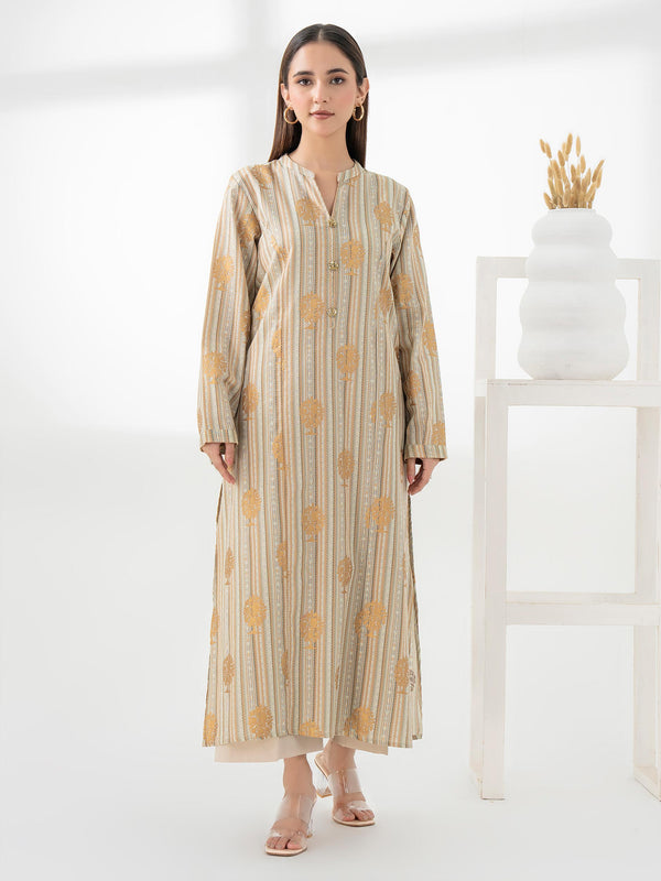 Limelight Khaddar Shirt-Paste Print (Pret)