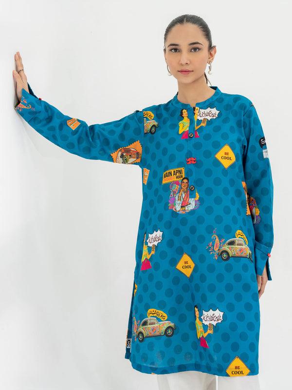 limelight Khaddar Shirt-Printed (Pret)