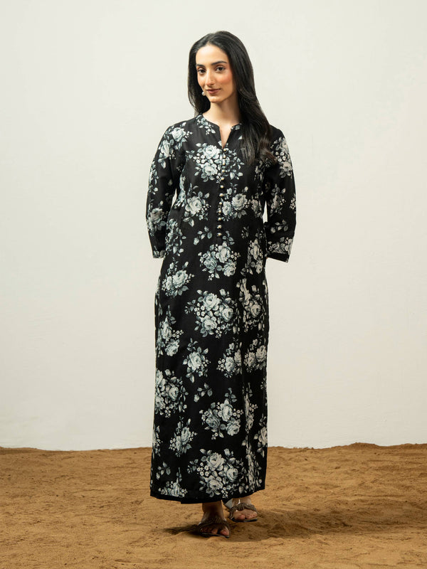 Limelight Khaddar Shirt-Printed (Pret) Black