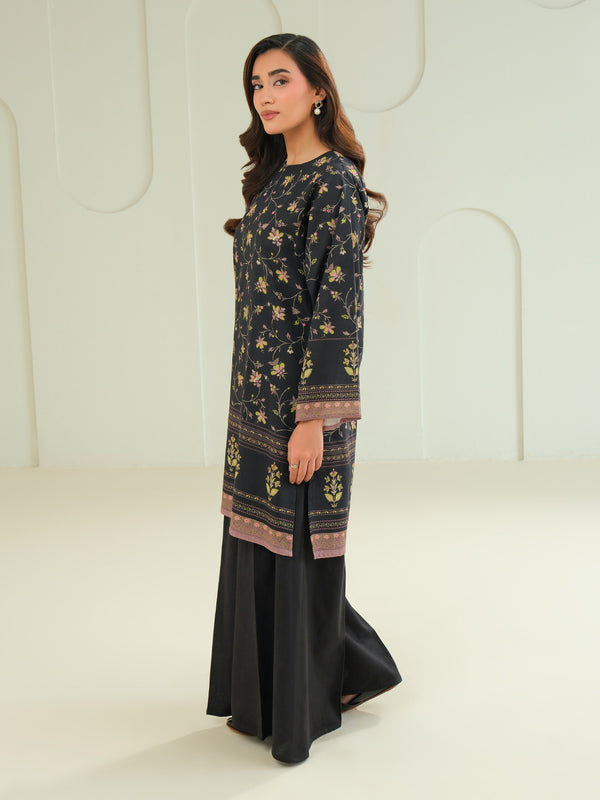 Limelight Khaddar Shirt-Printed (Unstitched) Black