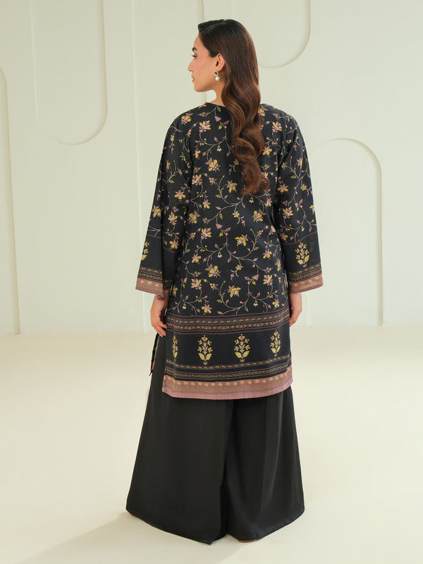 Limelight Khaddar Shirt-Printed (Unstitched) Black