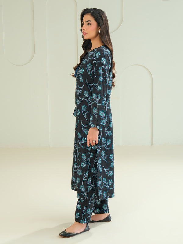 Limelight Khaddar Shirt-Printed (Unstitched) Black
