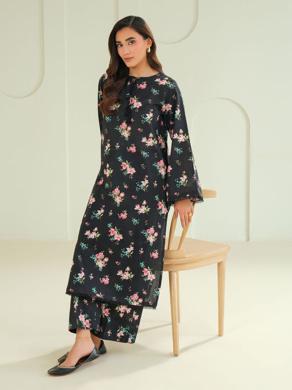 Limelight Khaddar Shirt-Printed (Unstitched) Black
