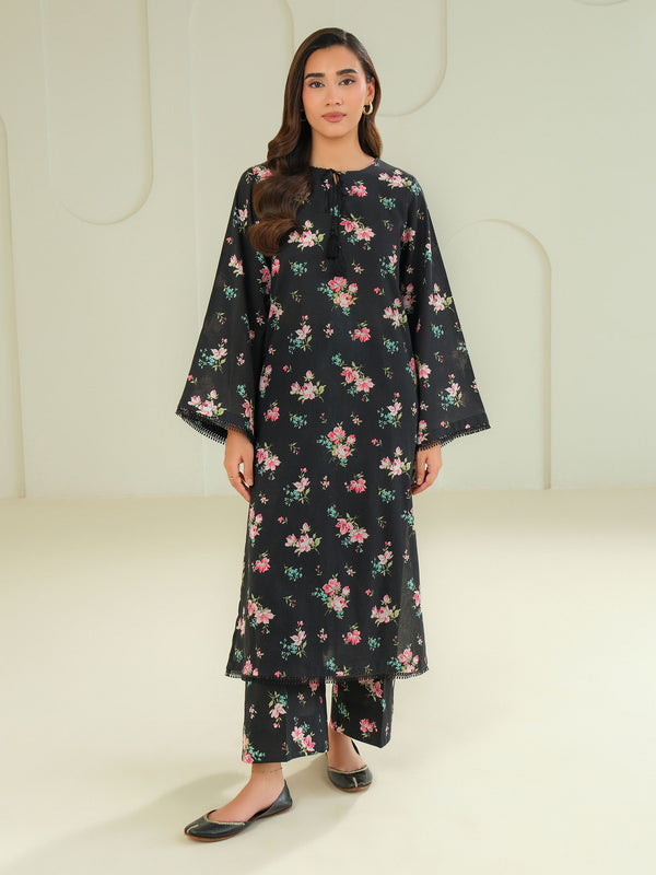 limelight Khaddar Shirt-Printed (Unstitched) Black