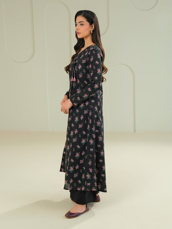 Limelight Khaddar Shirt-Printed (Unstitched) Black