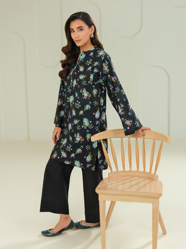 Limelight Khaddar Shirt-Printed (Unstitched) Black