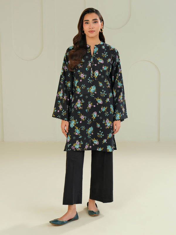limelight Khaddar Shirt-Printed (Unstitched) Black