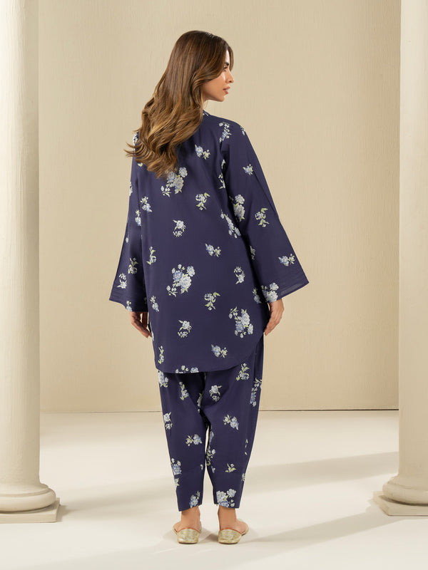 limelight Khaddar Shirt-Printed (Unstitched) Blue