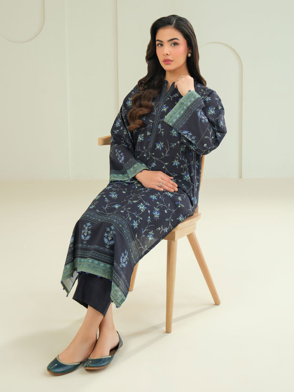 Limelight Khaddar Shirt-Printed (Unstitched) Blue