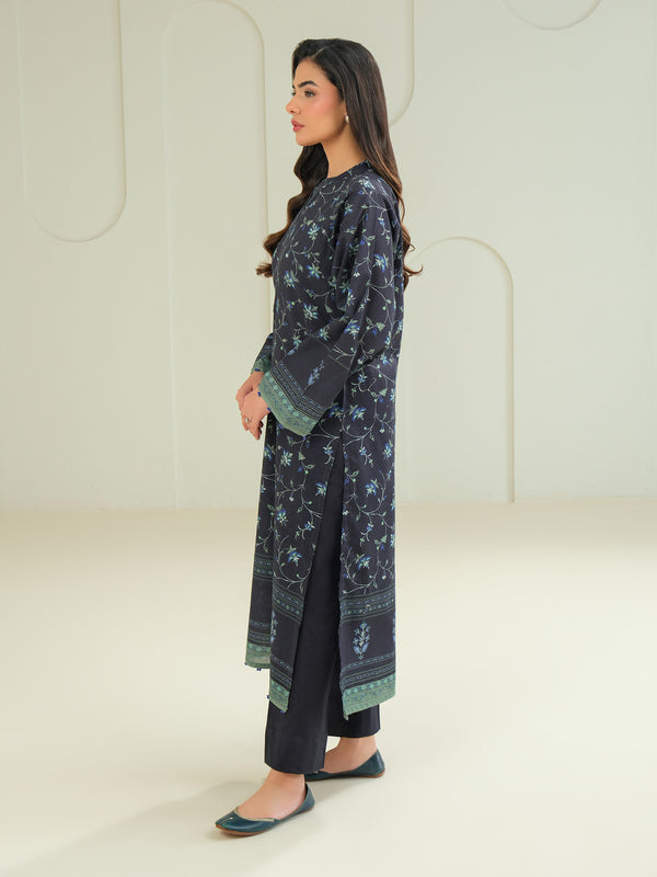 Limelight Khaddar Shirt-Printed (Unstitched) Blue
