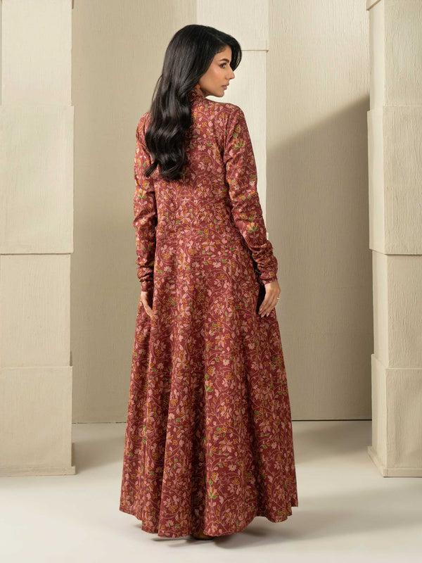 Limelight Khaddar Shirt-Printed (Unstitched) Orange