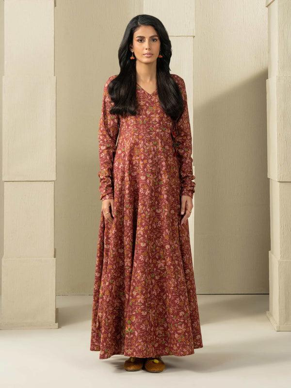 limelight Khaddar Shirt-Printed (Unstitched) Orange