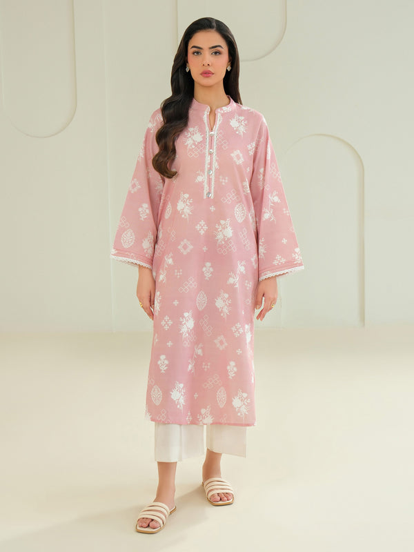 limelight Khaddar Shirt-Printed (Unstitched) Pink