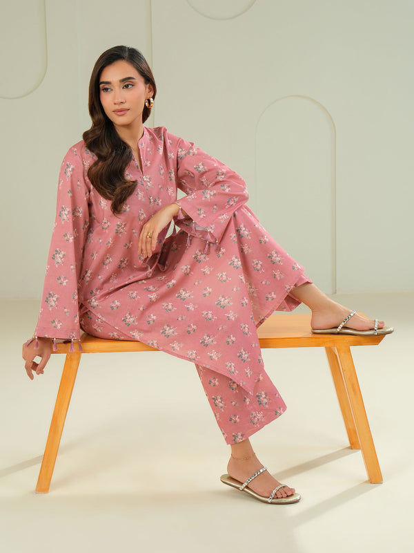 Limelight Khaddar Shirt-Printed (Unstitched) Pink