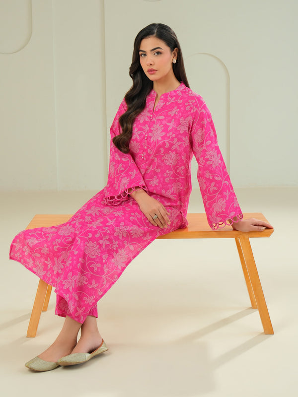 Limelight Khaddar Shirt-Printed (Unstitched) Pink