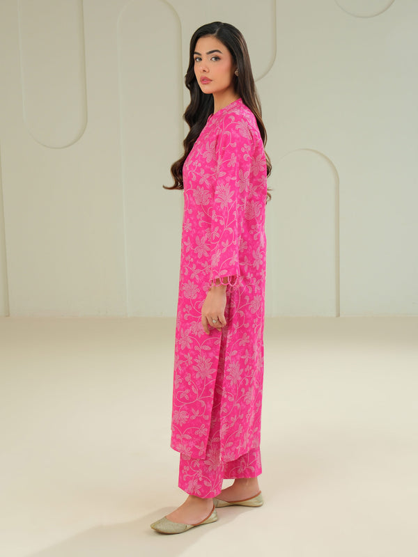 Limelight Khaddar Shirt-Printed (Unstitched) Pink