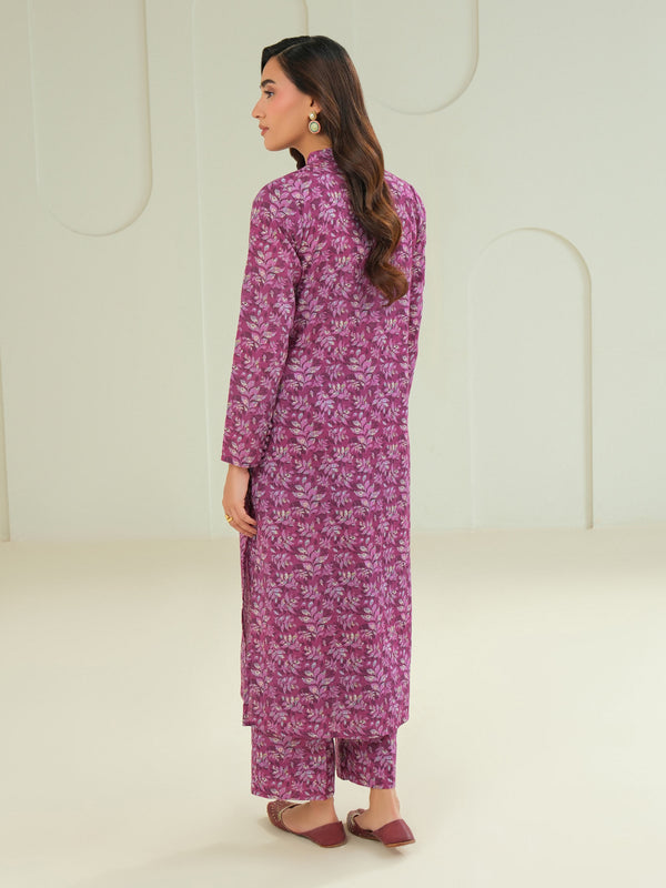 Limelight Khaddar Shirt-Printed (Unstitched) Plum