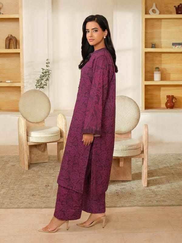Limelight Khaddar Shirt-Printed (Unstitched) Purple