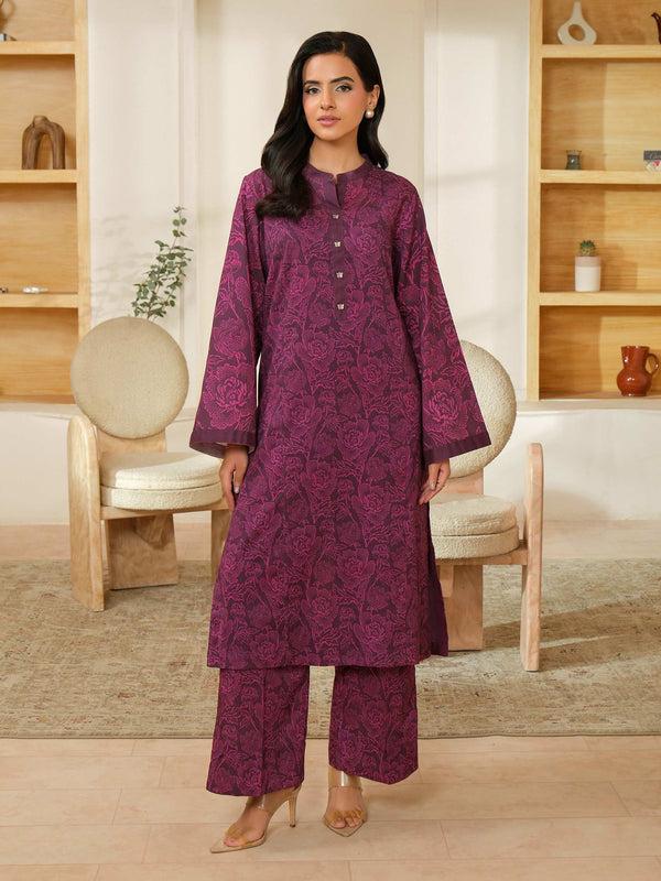 limelight Khaddar Shirt-Printed (Unstitched) Purple