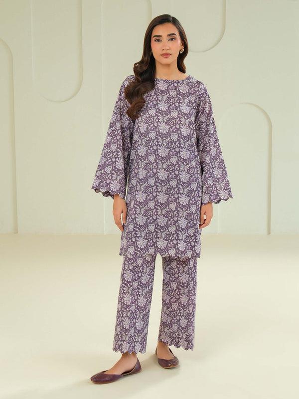 limelight Khaddar Shirt-Printed (Unstitched) Purple