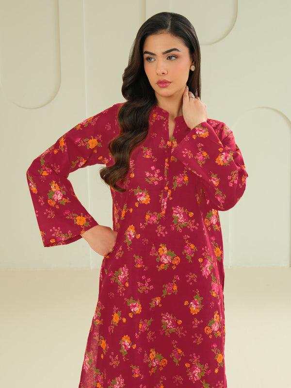 Limelight Khaddar Shirt-Printed (Unstitched) Red
