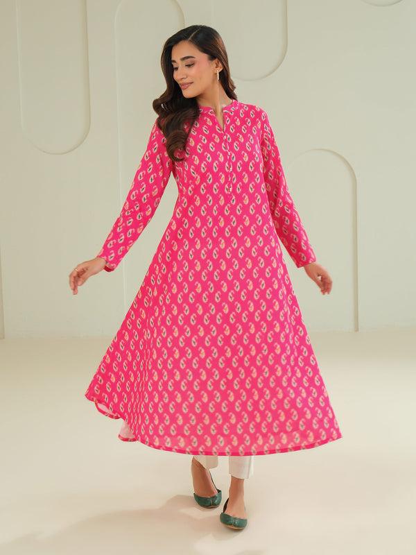 limelight Khaddar Shirt-Printed (Unstitched) Red