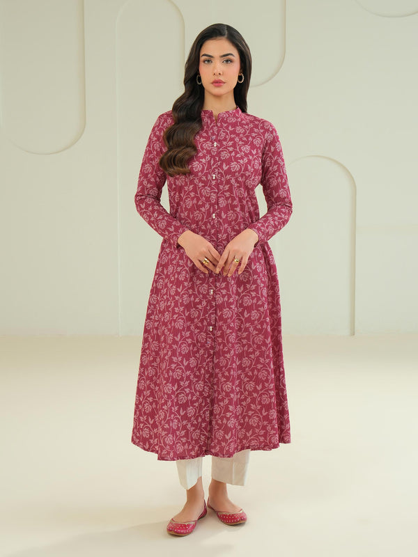 limelight Khaddar Shirt-Printed (Unstitched) Red