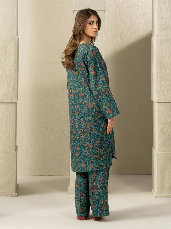 Limelight Khaddar Shirt-Printed (Unstitched) Teal