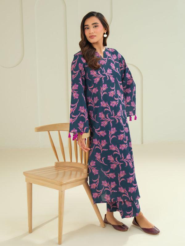 Limelight Khaddar Shirt-Printed (Unstitched) Teal