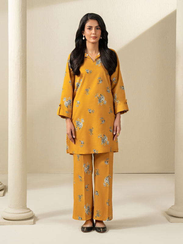 limelight Khaddar Shirt-Printed (Unstitched) Yellow