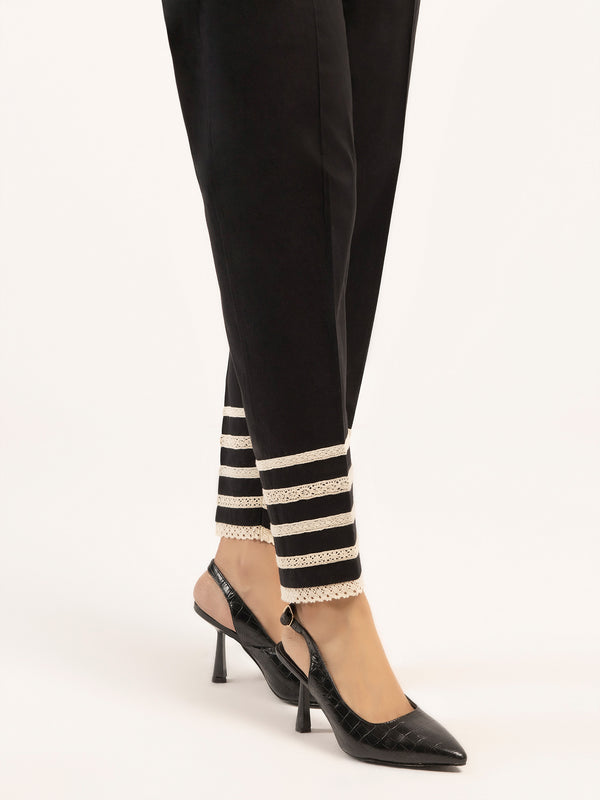 Limelight Lace Textured Winter Cotton Trousers