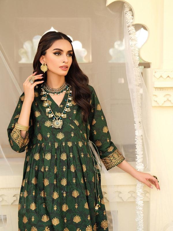 Limelight Lawn Frock- Paste Print (Pret)