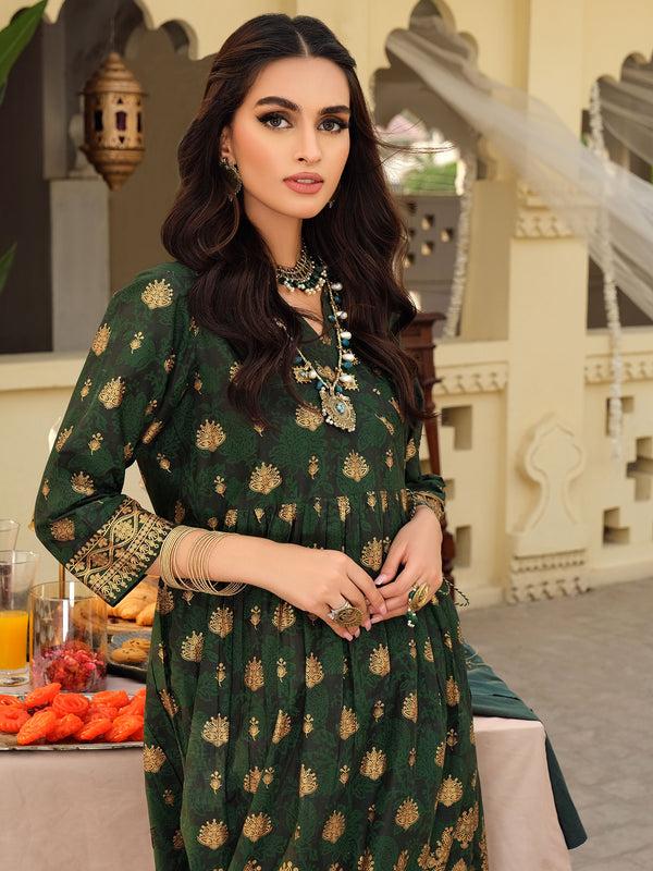 Limelight Lawn Frock- Paste Print (Pret)