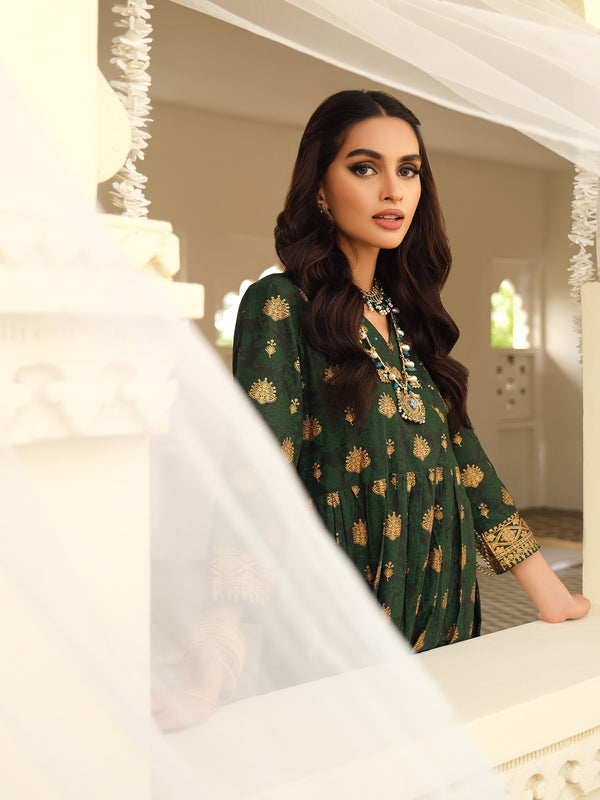 Limelight Lawn Frock- Paste Print (Pret)