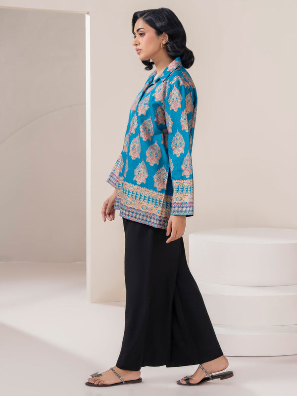 Limelight Lawn Kurti-Printed (Pret) Ferozi