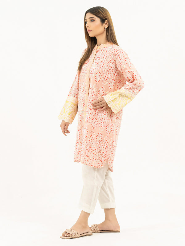 Limelight Lawn Shirt-Embossed Embroidered (Pret)