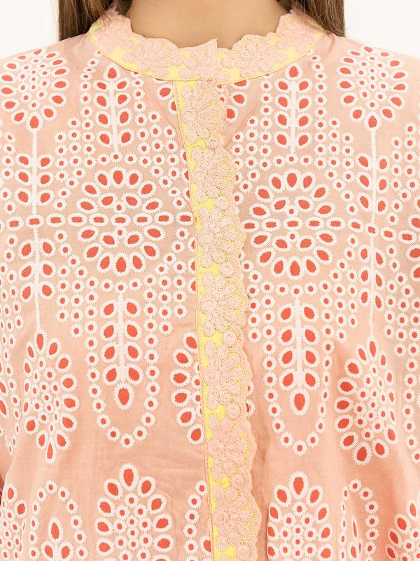 Limelight Lawn Shirt-Embossed Embroidered (Pret)