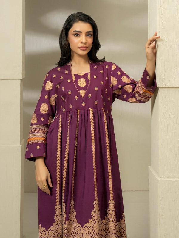 Limelight Lawn Shirt-Paste Print (Pret) Maroon