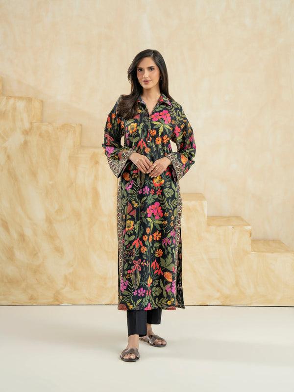 Limelight Lawn Shirt-Printed (Pret) Black