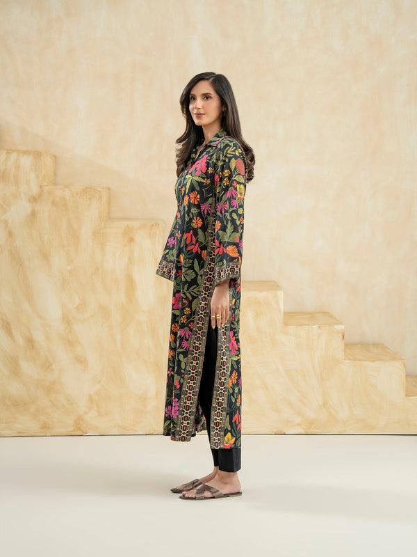 Limelight Lawn Shirt-Printed (Pret) Black