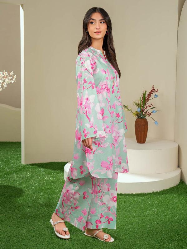 Limelight Lawn Shirt-Printed (Unstitched) Green