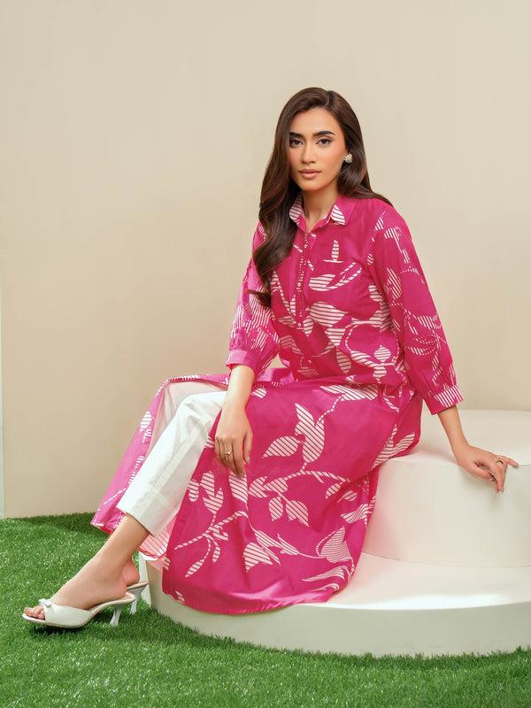 limelight Lawn Shirt-Printed (Unstitched) Pink