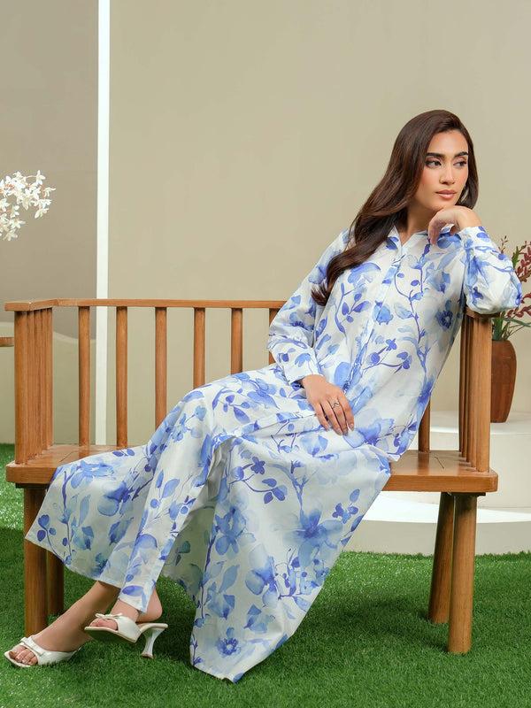Limelight Lawn Shirt-Printed (Unstitched) White